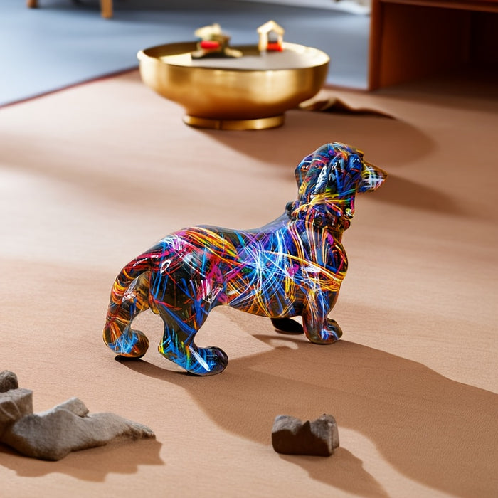 Dachshund Delight | Speels beeld voor een leuk en levendig interieur
