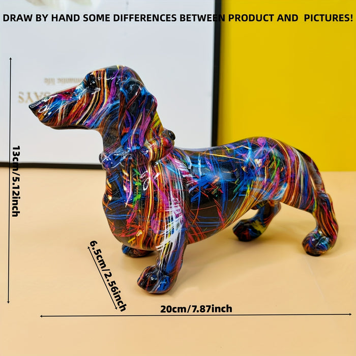 Dachshund Delight | Speels beeld voor een leuk en levendig interieur