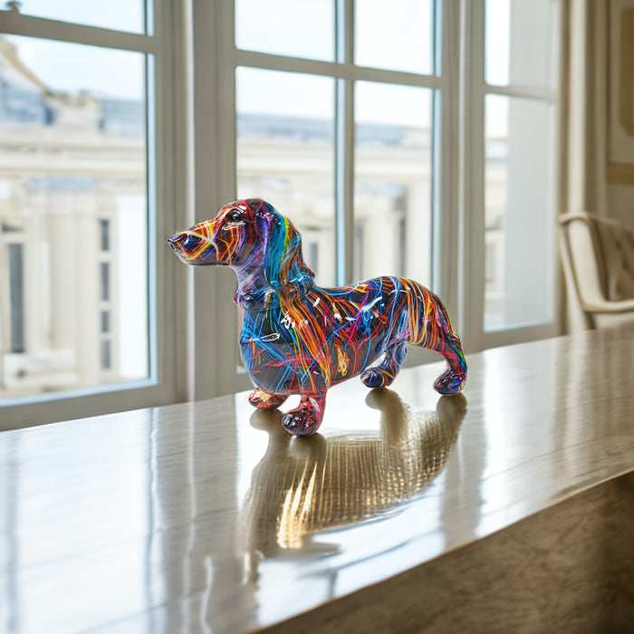 Dachshund Delight | Speels beeld voor een leuk en levendig interieur