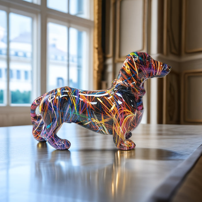 Dachshund Delight | Speels beeld voor een leuk en levendig interieur