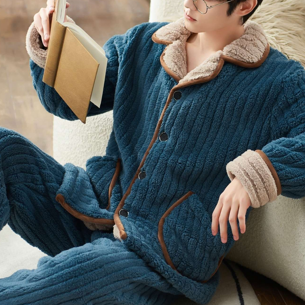 Marco | Winterwarme, knusse pyjamaset voor mannen