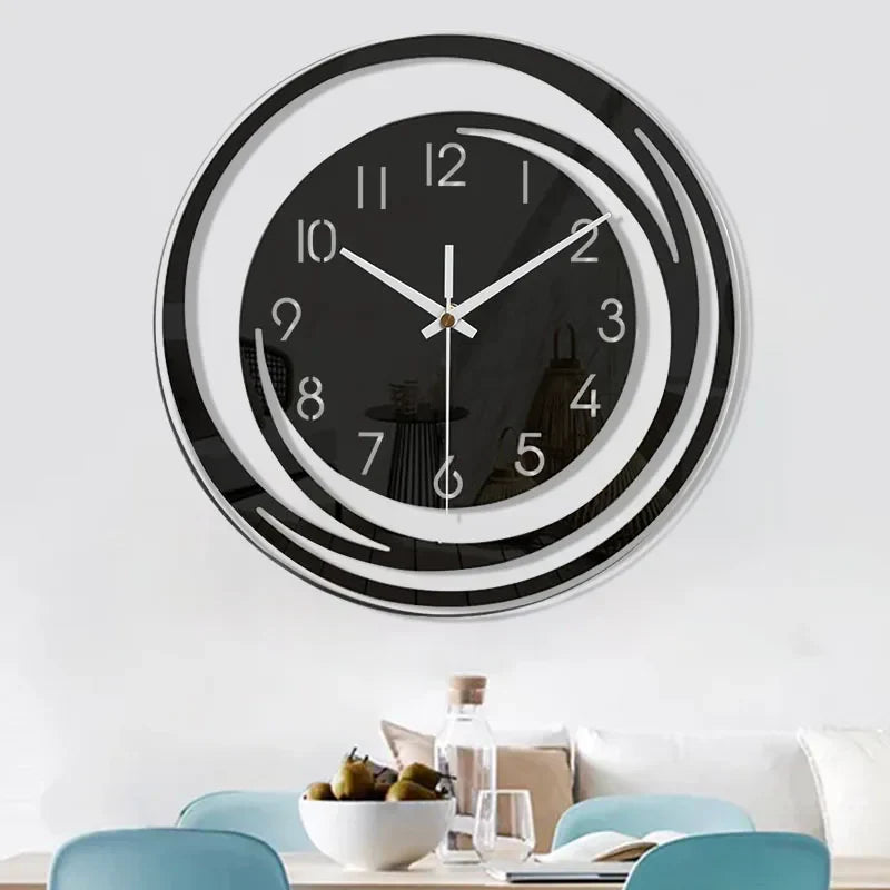 Moderne wandklok van acryl | Strak Scandinavisch minimalistisch design
