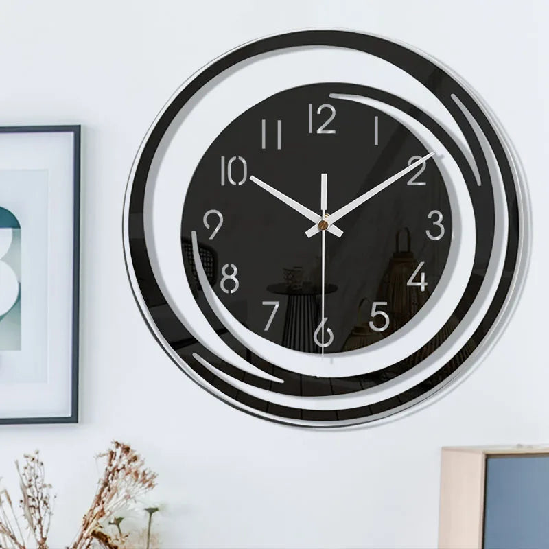 Moderne wandklok van acryl | Strak Scandinavisch minimalistisch design