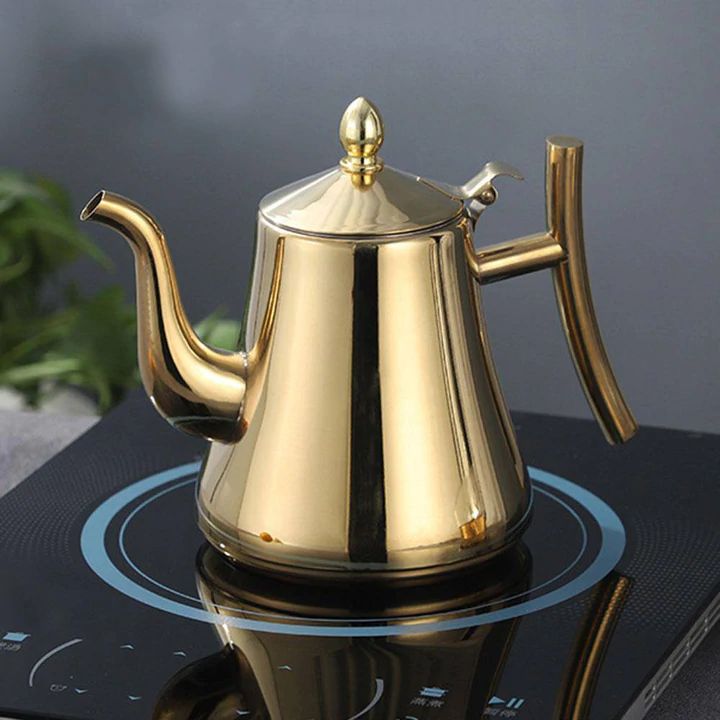 Premium inductiewaterkoker met filter | Duurzame roestvrijstalen theepot