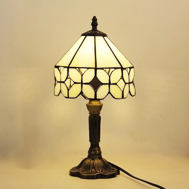 Vintage barokke LED tafellamp E27 | Klassiek Tiffany glas design