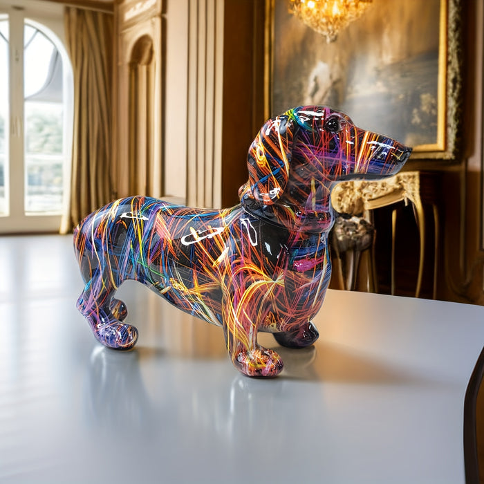 Dachshund Delight | Speels beeld voor een leuk en levendig interieur