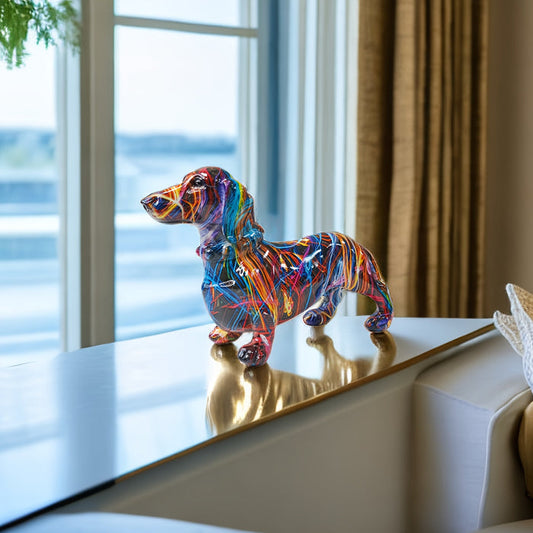 Dachshund Delight | Speels beeld voor een leuk en levendig interieur