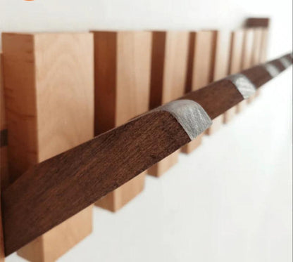 Handgemaakte Piano Kapstok | Elegante & Muzikale Muurdecoratie
