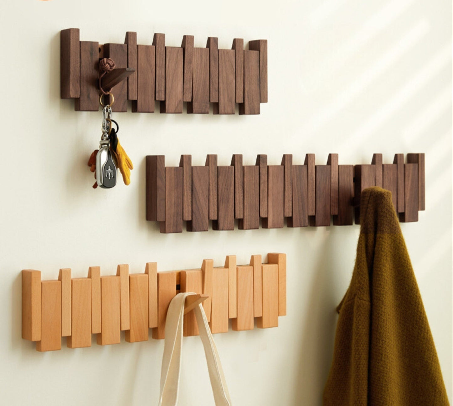 Handgemaakte Piano Kapstok | Elegante & Muzikale Muurdecoratie