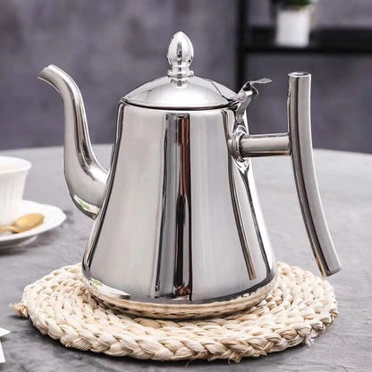 Premium inductiewaterkoker met filter | Duurzame roestvrijstalen theepot