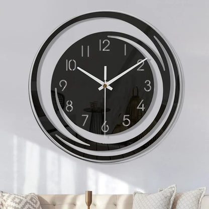 Moderne wandklok van acryl | Strak Scandinavisch minimalistisch design