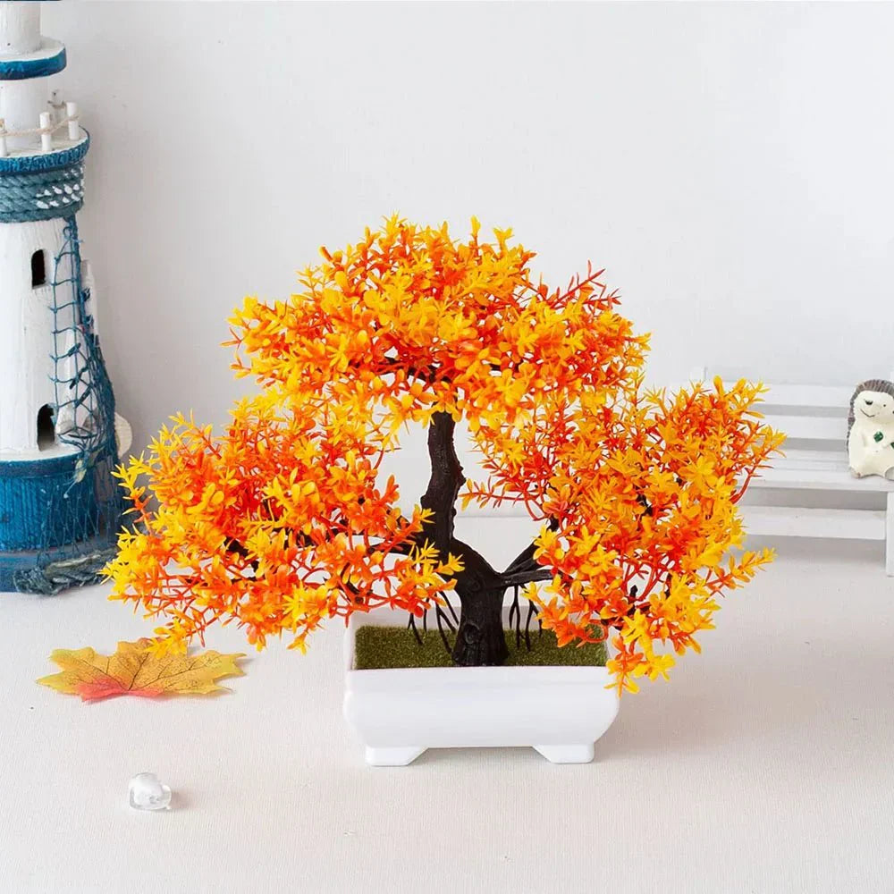 Evergreen Serenity | Levensechte kunstmatige bonsaiboom in decoratieve pot