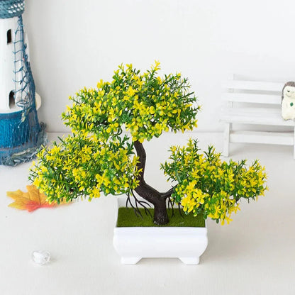Evergreen Serenity | Levensechte kunstmatige bonsaiboom in decoratieve pot