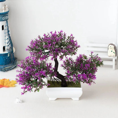 Evergreen Serenity | Levensechte kunstmatige bonsaiboom in decoratieve pot