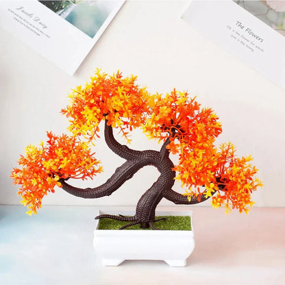 Evergreen Serenity | Levensechte kunstmatige bonsaiboom in decoratieve pot