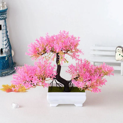 Evergreen Serenity | Levensechte kunstmatige bonsaiboom in decoratieve pot