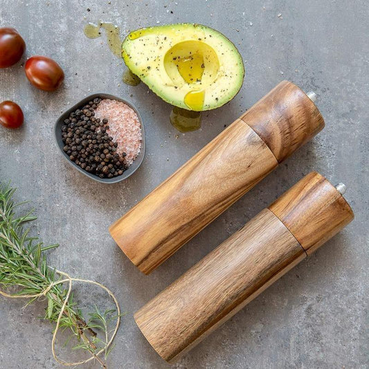 GourmetGrind | Zout- en pepermolenset van acaciahout